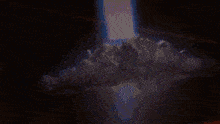 a computer generated image of a light coming out of a hole in the ground