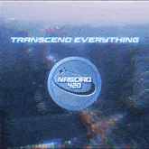 a poster that says transcend everything and has the nasdaq logo on it