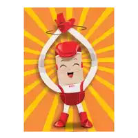 a cartoon character with the word effi on the chest