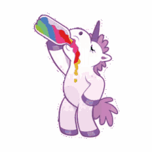 Unicornwasted Taste The Rainbow GIF - Unicornwasted Taste The Rainbow Drink GIFs