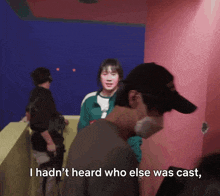 a man with a mask on his face says i hadn 't heard who else was cast