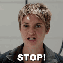 Stop Shailene Woodley GIF - Stop Shailene Woodley Beatrice Tris Prior GIFs