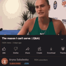 Aryna Sabalenka Serve GIF