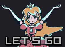 Let'S Go GIF - Lets Go Princess Peach Mario Party GIFs