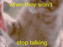 Stop Talking Annoying GIF