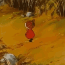 Moomin Girl Walking And Turning Around GIF