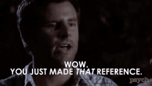 Shawn Spencer James Roday GIF - Shawn Spencer James Roday Wow GIFs