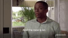 And The Race Is On Dulé Hill GIF - And The Race Is On Dulé Hill Gus GIFs