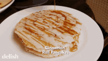 Cinnamon Roll Cinnamon Pancakes GIF