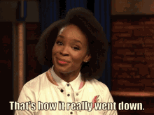 Thats How It Went Down Amber Ruffin GIF - Thats How It Went Down Amber Ruffin Amber Says What GIFs