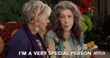 im a very special person frankie lily tomlin grace and frankie laugh