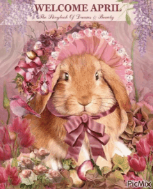 Welcome April Spring GIF - Welcome April Spring Rabbit GIFs