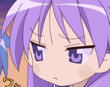 Frown Lucky Star GIF - Frown Lucky Star Irritated GIFs