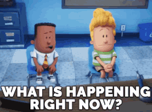 What Is Happening Right Now? GIF - Captain Underpants Captain Underpants Gi Fs Kevin Hart GIFs