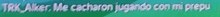 a blurry image of a blue and green background with the words " y ayer me cacharon jugados con mi perro "