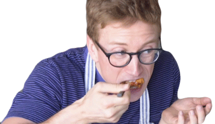 Eating Tyler Oakley Sticker - Eating Tyler Oakley Tasting Stickers