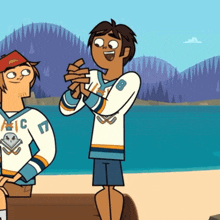 a cartoon character wearing a jersey with the number 17 on it