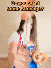 Do You Want Some Sausage Hot Girl GIF - Do You Want Some Sausage Hot Girl Hottie GIFs