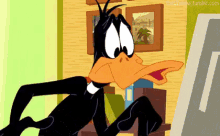 Computer GIF - Daffy Duck What Do I Do Stressed GIFs