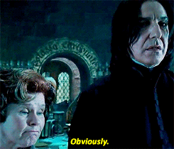 Obviously GIF - Snape Harry Potter Obviously - Discover & Share GIFs