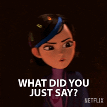 What Did You Just Say Claire Nunez GIF - What Did You Just Say Claire Nunez Trollhunters Tales Of Arcadia GIFs