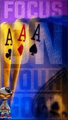 a poster that says " focus on your goals "