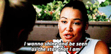 Glee Santana Lopez GIF - Glee Santana Lopez I Wanna Shine And Be Seen As The Star That I Am GIFs