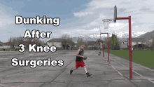 Dunking Basketball After3knee Surgeries With Caption Timothy Mc Gaffin Ii GIF