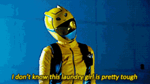 power rangers yellow ranger i dont know this laundry girl is pretty tough zoey reeves laundry girl
