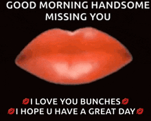 a picture of a donut with the words good morning handsome missing you on it