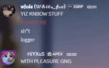 a screenshot of a chat with a cat and the words marry me on it
