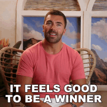 It Feels Good To Be A Winner James Tindale GIF - It Feels Good To Be A Winner James Tindale All Star Shore GIFs