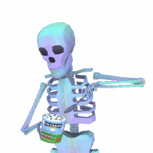 Skeleton Ice Cream GIF - Skeleton Ice Cream GIFs