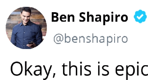 Okay This Is Epic Ben Shapiro Sticker - Okay This Is Epic Ben Shapiro Shabibo Stickers