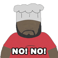 No No Chef Sticker - No No Chef South Park Stickers