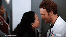 Kissing Dr Grace Song GIF - Kissing Dr Grace Song Dr Will Halstead GIFs