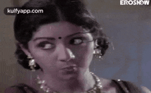 what sridevi heroines eye brows up serious face