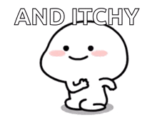 Quby Chan Scratch Body GIF - Quby Chan Scratch Body Itchy GIFs