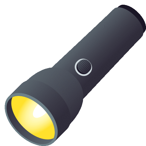 Flashlight Objects Sticker - Flashlight Objects Joypixels Stickers