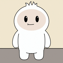 a cartoon character with a surprised look on its face