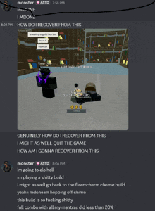 a screenshot of a video game with the words " how do i recover from this " at the bottom