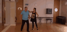 Ed Balls Katya Jones Practicing - Strictly GIF - Ed Balls Katya Jones Dance GIFs