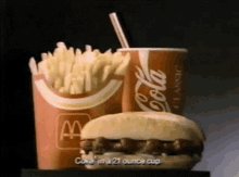 mcdonalds mcrib fries coca cola cola
