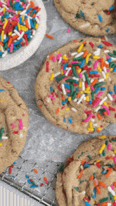Funfetti Cookies Confetti Cookies GIF