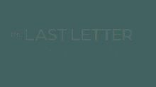 last letter