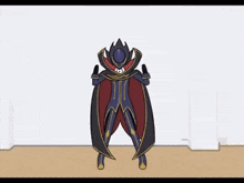 lelouch of the rebellion is standing in front of a white wall .