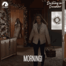 Morning Deb Burwall GIF - Morning Deb Burwall Dashing In December GIFs