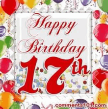 Happy17th Birthday GIF - Happy17th Birthday GIFs