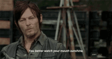 Watch Your Mouth GIF - The Walking Dead Shut Up Daryl Dixon GIFs