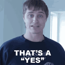 Thats A Yes Danny Mullen GIF - Thats A Yes Danny Mullen The Answer Would Be Yes GIFs